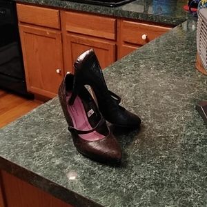 Brown dress heels